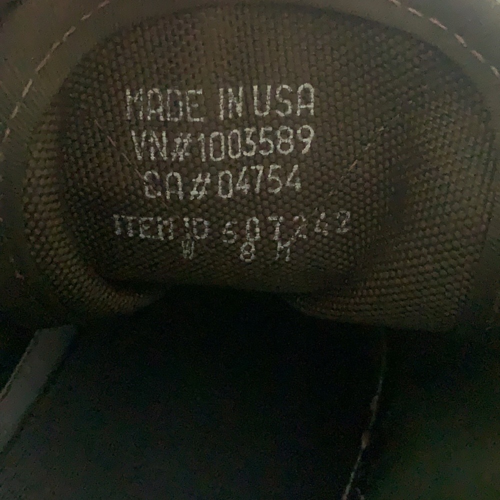 LL Bean Green Camo Quilted Nylon Ankle Boots Slip On Outdoor Hiking 8 - Picture 13 of 13